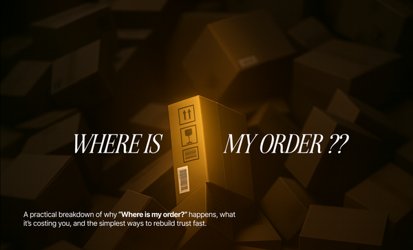Where is my order blog hero image highlighting ecommerce delivery delays and customer uncertainty